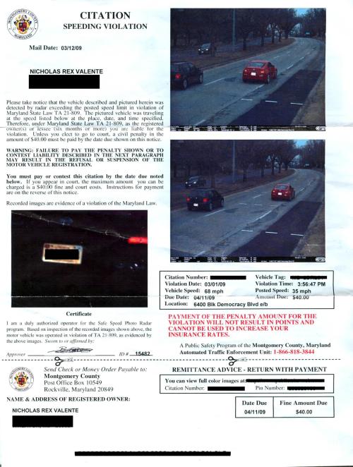 speeding camera ticket http://www.errordactyl.com